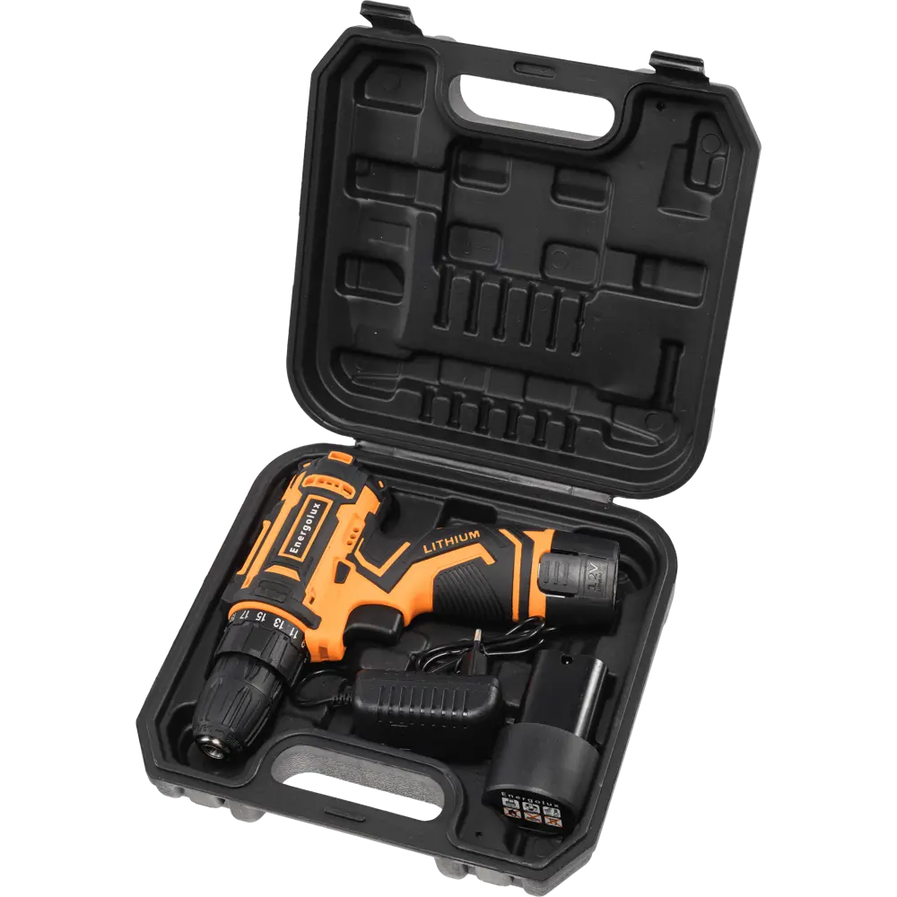 Аккумуляторная дрель-шуруповерт Energolux ДА12ЛМ/2 с двумя батареями 89433415 STLM-1572315 - Вид №3