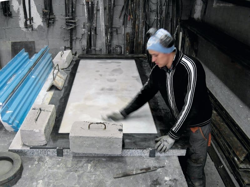 Бетонный квадратный стол Kristalia затирка ARCH-00001163 - Вид №7