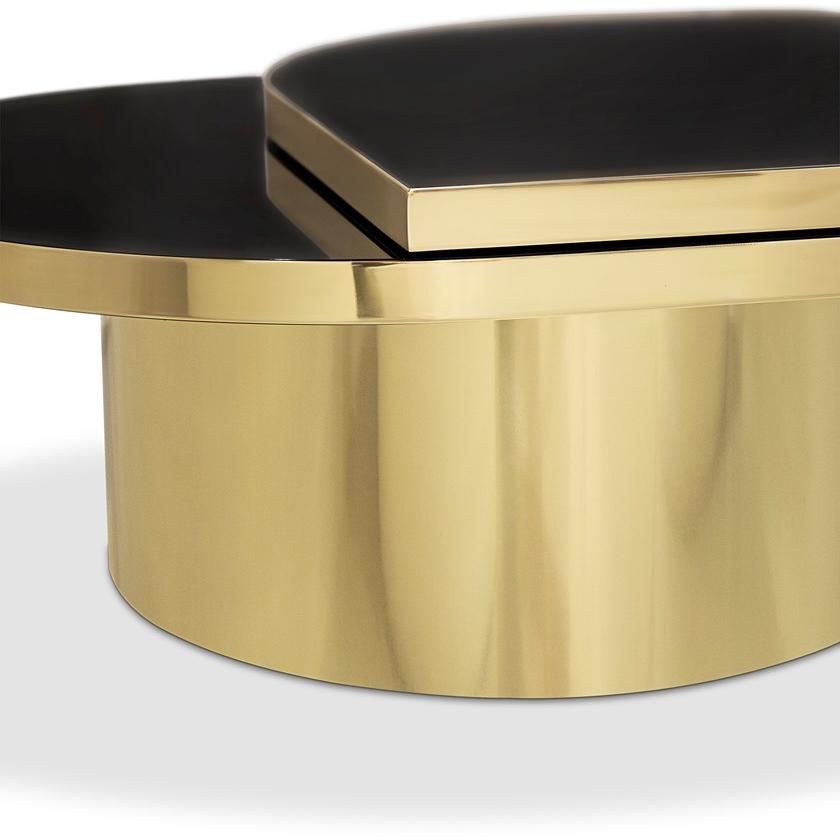 KOKET Журнальный столик из лакированной латуни Tears sun-id-1436448 - Вид №2
