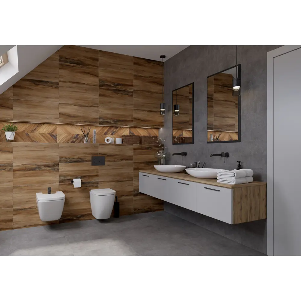 Керамин Студио: настенная плитка под дерево 60×30 см для интерьера 88923926 STLM-0947473 - Вид №3