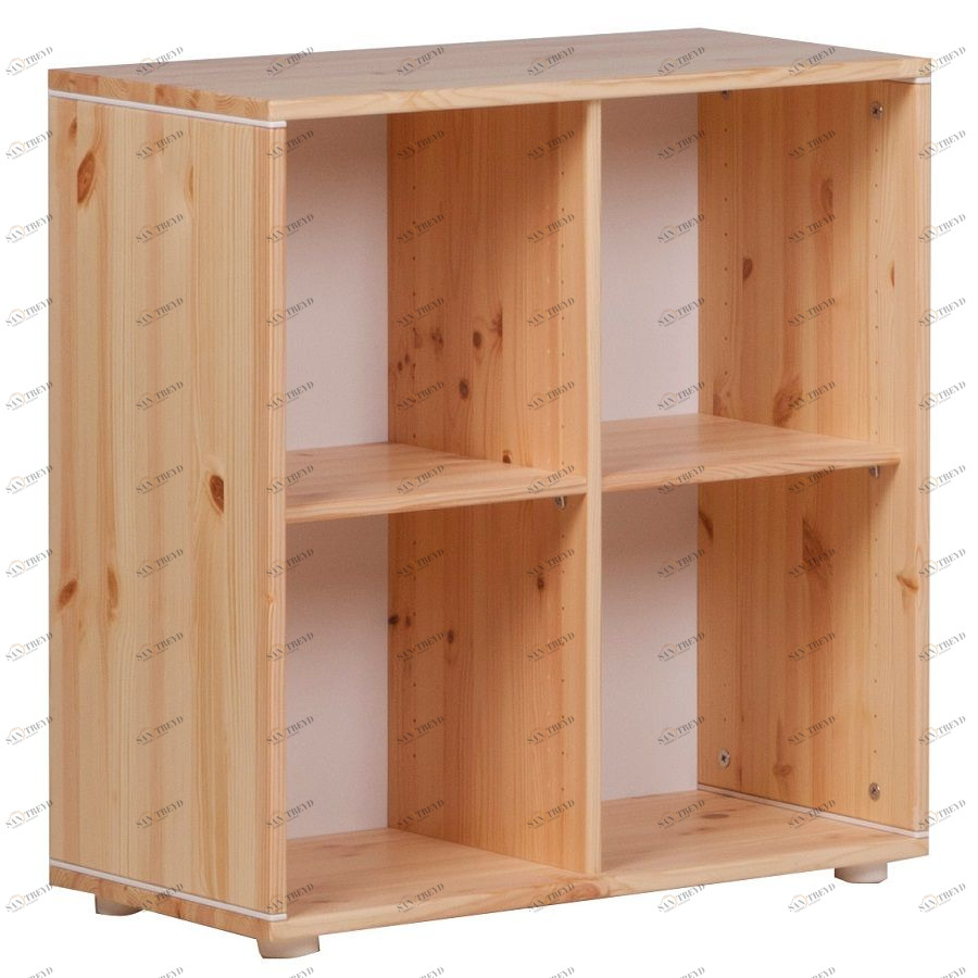 Стеллаж Flexa Classic storage с 4 полками, лакированный/белый 81242011