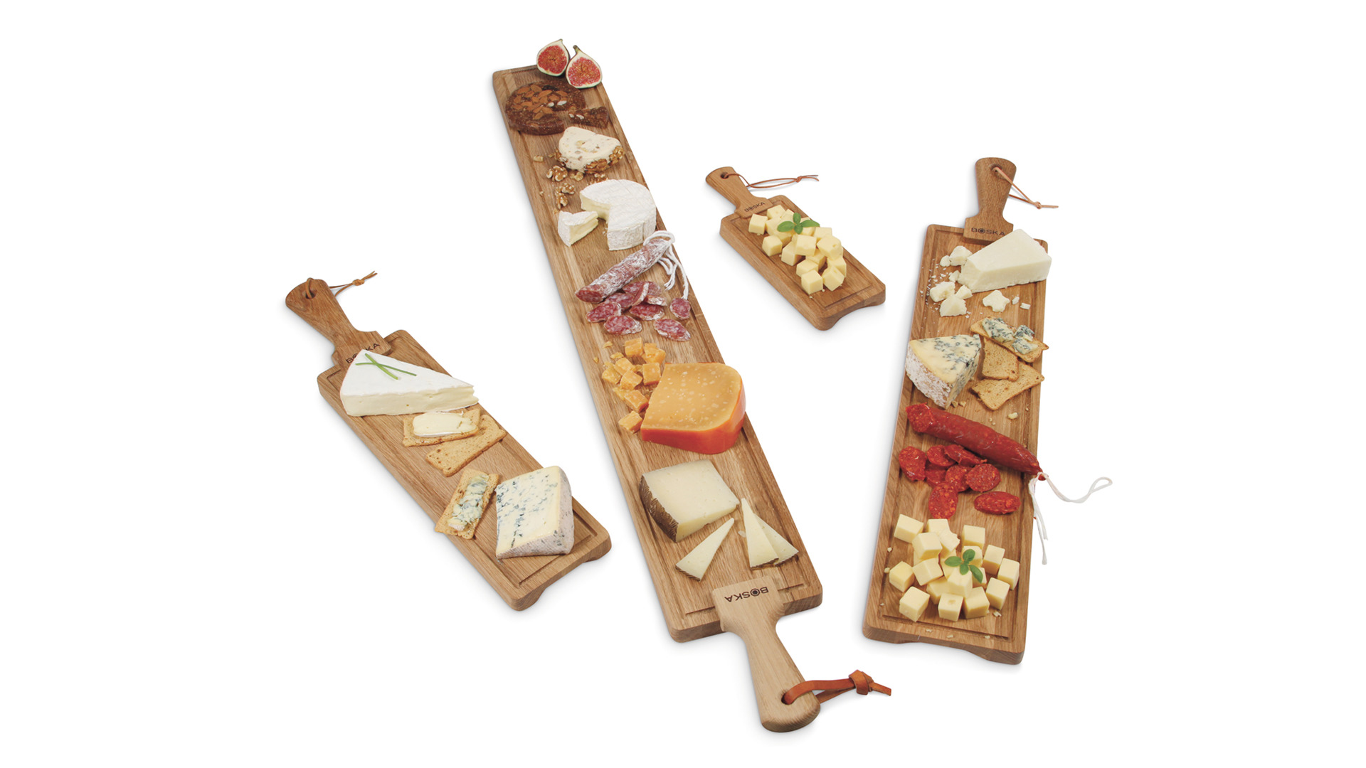 10599382 Boska Доска сервировочная для сыра и закусок Boska "Друзья" с ручкой 113х15х5см,дуб Дерево  - Вид №2