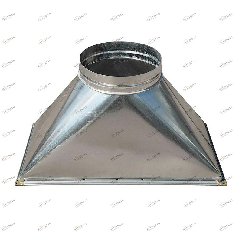 Переход c прямоугольного на круглое сечение (оц. сталь) 600х350-d200 Santreyd sun-id-683921