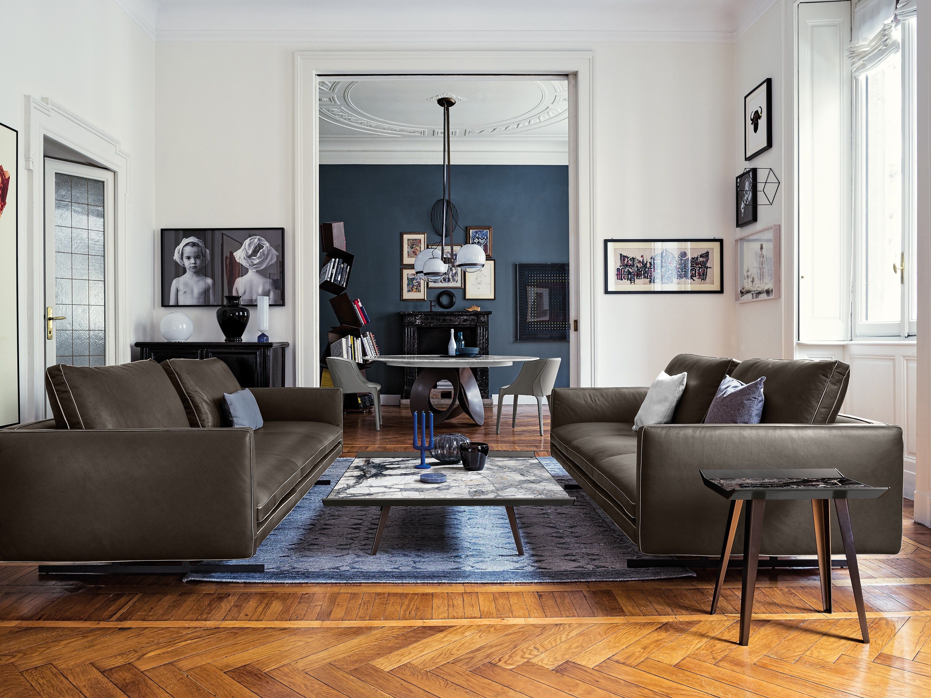 3-местный кожаный диван Arketipo MOSS ARCH-00146882 - Вид №1