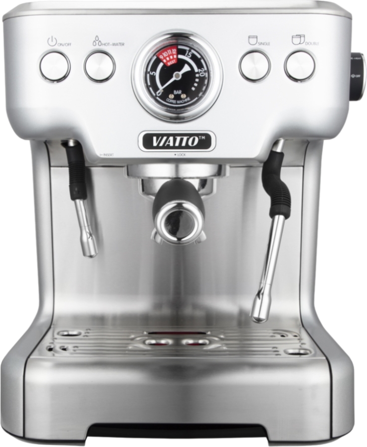 9906366 Кофеварка рожковая Viatto VA-CM8988PRO серебристый STDN-0010060