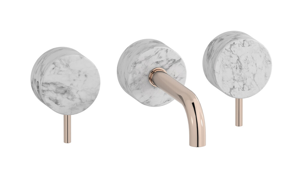 Смеситель встроенный для раковины WE ARE IB mr306rs_1 Rose Gold Marmo