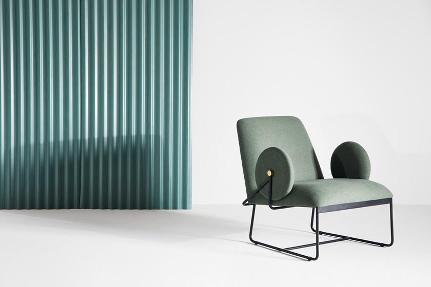 Grado Design Кресло на санках из ткани с подлокотниками Long Lon-ch-lg - Вид №5