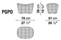 B&B Italia Outdoor Пуф садовый полиэтиленовый Papilio outdoor sun-id-1500760 - Вид №1