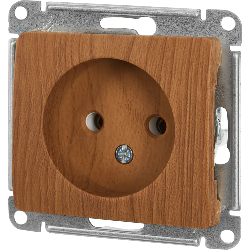 Розетка встраиваемая Systeme Electric Glossa без заземления цвет дуб STLM-2161721 - Вид №1