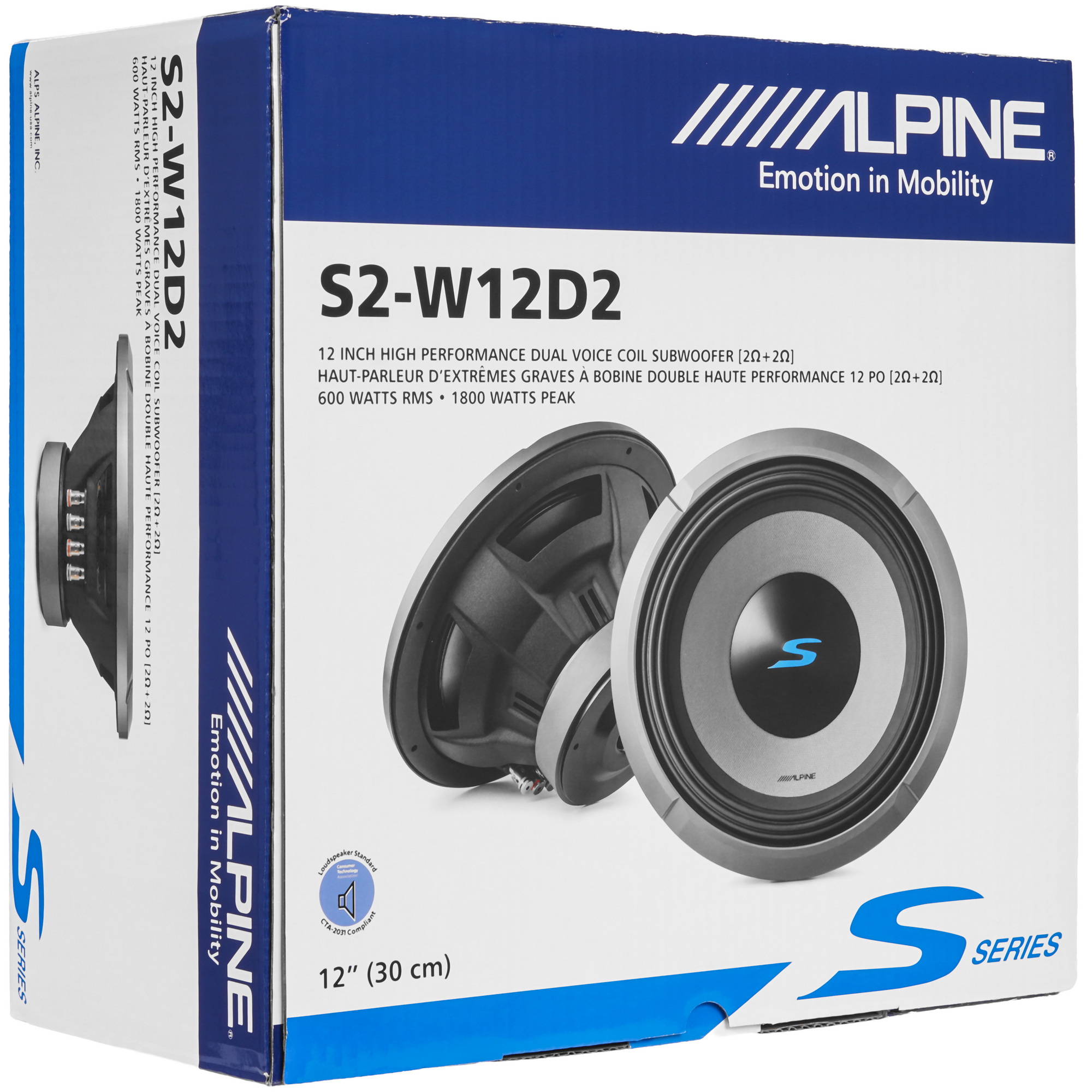 9269720 Сабвуферный динамик Alpine S2-W12D2 STDN-0007447 - Вид №5