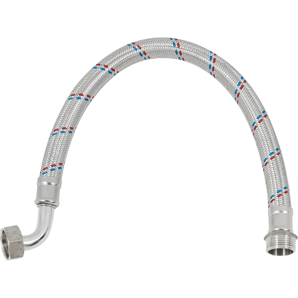 Гибкая подводка для воды ДТРД 1"x1" гайка угловая - штуцер 100 см STLM-2192768 - Вид №2