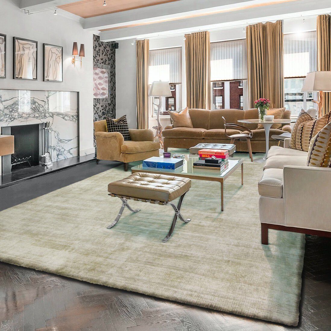 Сплошной цвет прямоугольный ковер Ademi Exclusive ARCH-00105015 - Вид №15