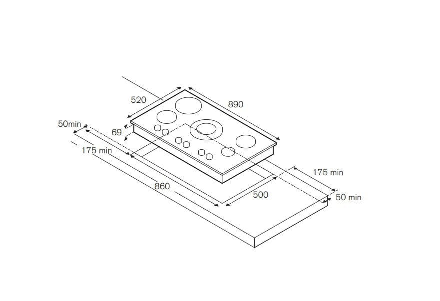 Встроенная варочная панель Bertazzoni ARCH-00047619 - Вид №1