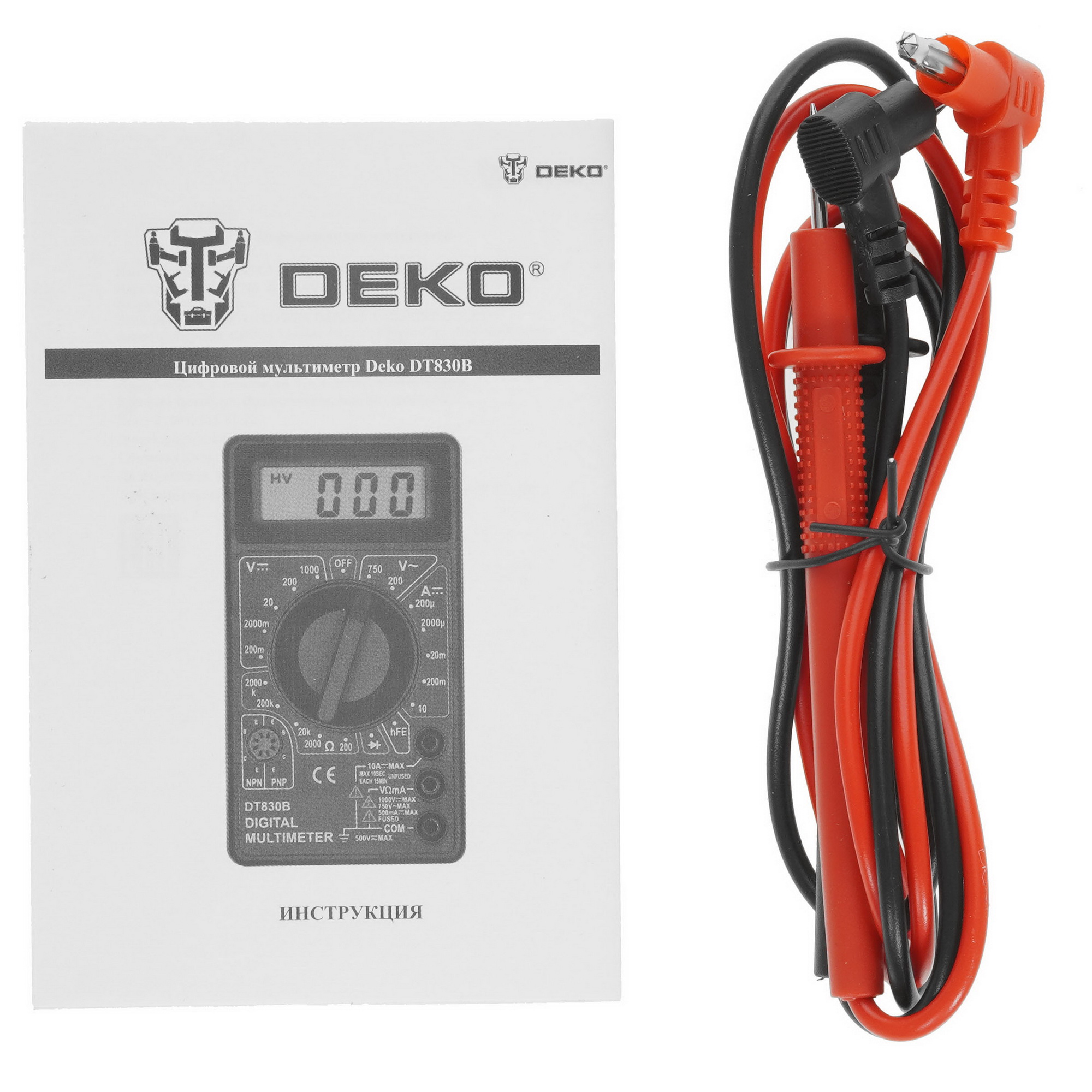 Мультиметр DEKO DT830B 9987769 STDN-0006836 - Вид №4