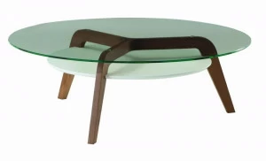 Roche Bobois Круглый стеклянный журнальный столик для гостиной