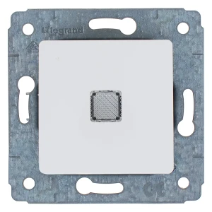 Переключатель встраиваемый Legrand Cariva 1 клавиша с подсветкой, цвет белый