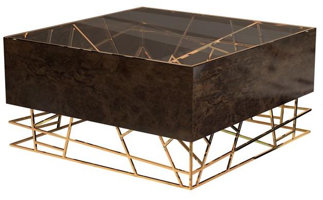 Malabar Квадратный стеклянный журнальный столик для гостиной sun-id-1418506 - Вид №1