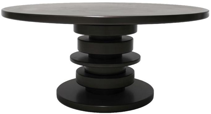 Jetclass Круглый лакированный журнальный столик  Jnh204  - Вид №2