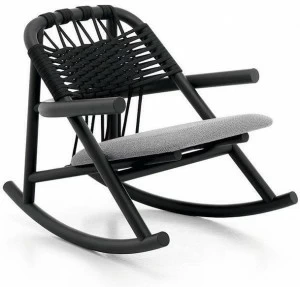 Very Wood Кресло-качалка из дерева с подлокотниками Unam