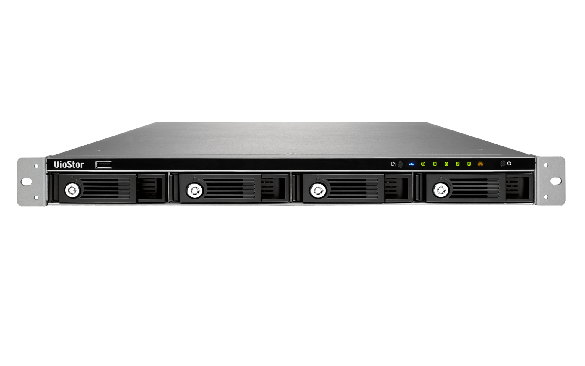 VS-4108U-RP Pro+ Smb nvr, 8 channels, 4-tray w/o hdd, local monitoring, rackmount, 2xpsu. intel 2,6 ghz QNAP Santreyd  - Вид №3