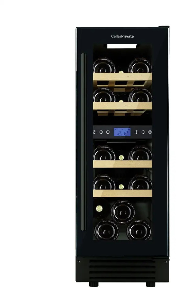 91023639 Винный шкаф Cellar Private CP017-2TB 29.50x82x57.50 см 17 бутылок цвет черный STLM-0445479