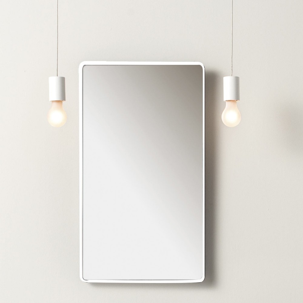 EVBASRMNNEVER Life Design Прямоугольное зеркало настенное  Непрозрачный черный 