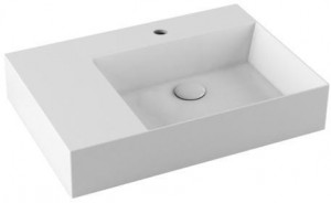 ELLP06545LQM Подвесная раковина настенная прямоугольная Azzurra Ceramica Elegance белая