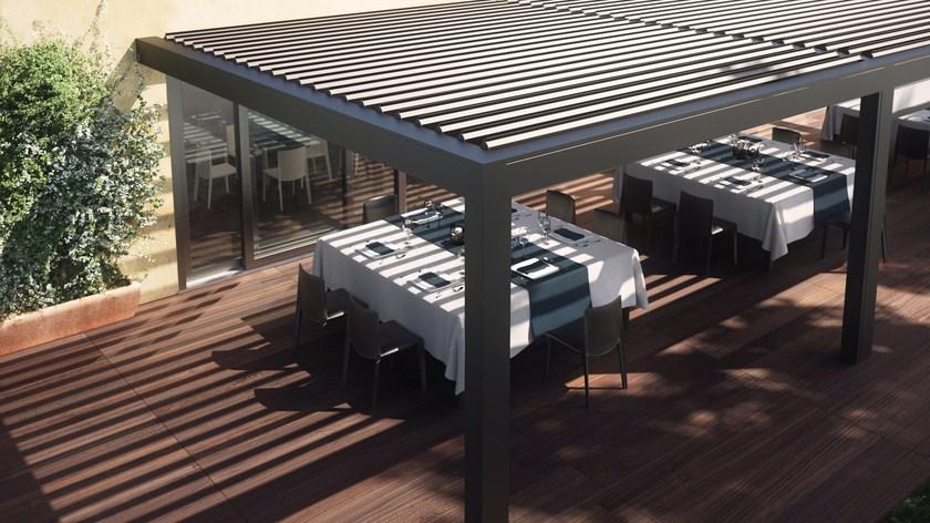 PRATIC F.lli ORIOLI Пристроенная пергола с регулируемыми жалюзи Opera sun-id-1507619 - Вид №4