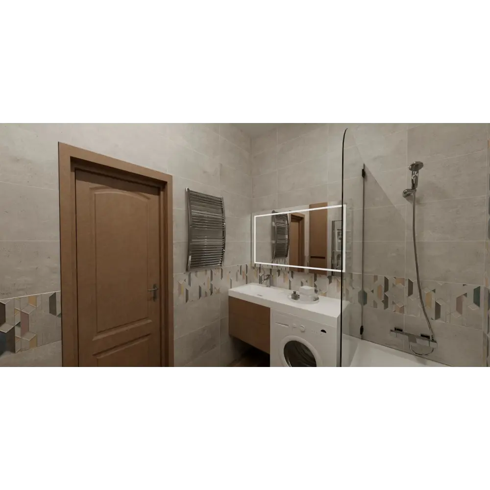 Декор настенный Nativa Dec 30x60 см 1.62 м² цвет серый Santreyd STLM-2097458 - Вид №4