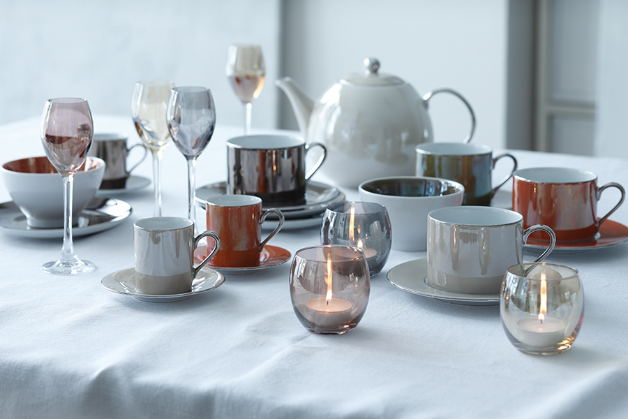 Набор из 4 подсвечников для чайных свечей Polka пастель LSA International G57006294 - Вид №6