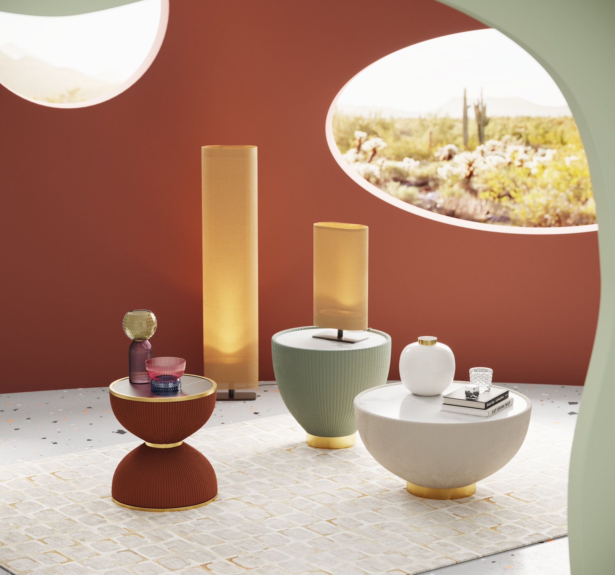 Журнальный столик из композитного материала KARE Design ENDLESS VEGAS ARCH-00138140 - Вид №3