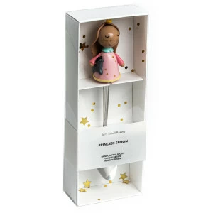 Чайная ложка "Принцесса-шатенка в розовом платье с серой игрушкой-лошадкой" JULS SMALL BAKERY  350377 Розовый
