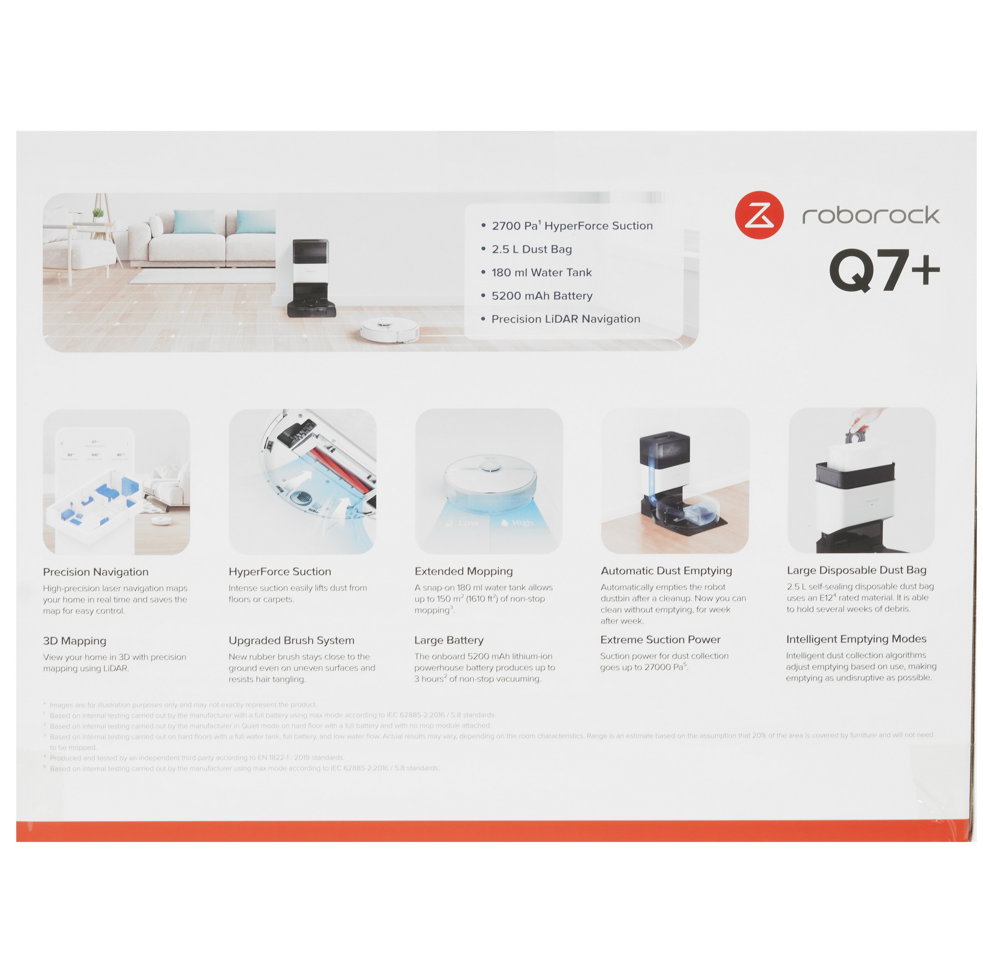 4891342 Робот-пылесос Roborock Q7+ белый STDN-0119476 - Вид №9