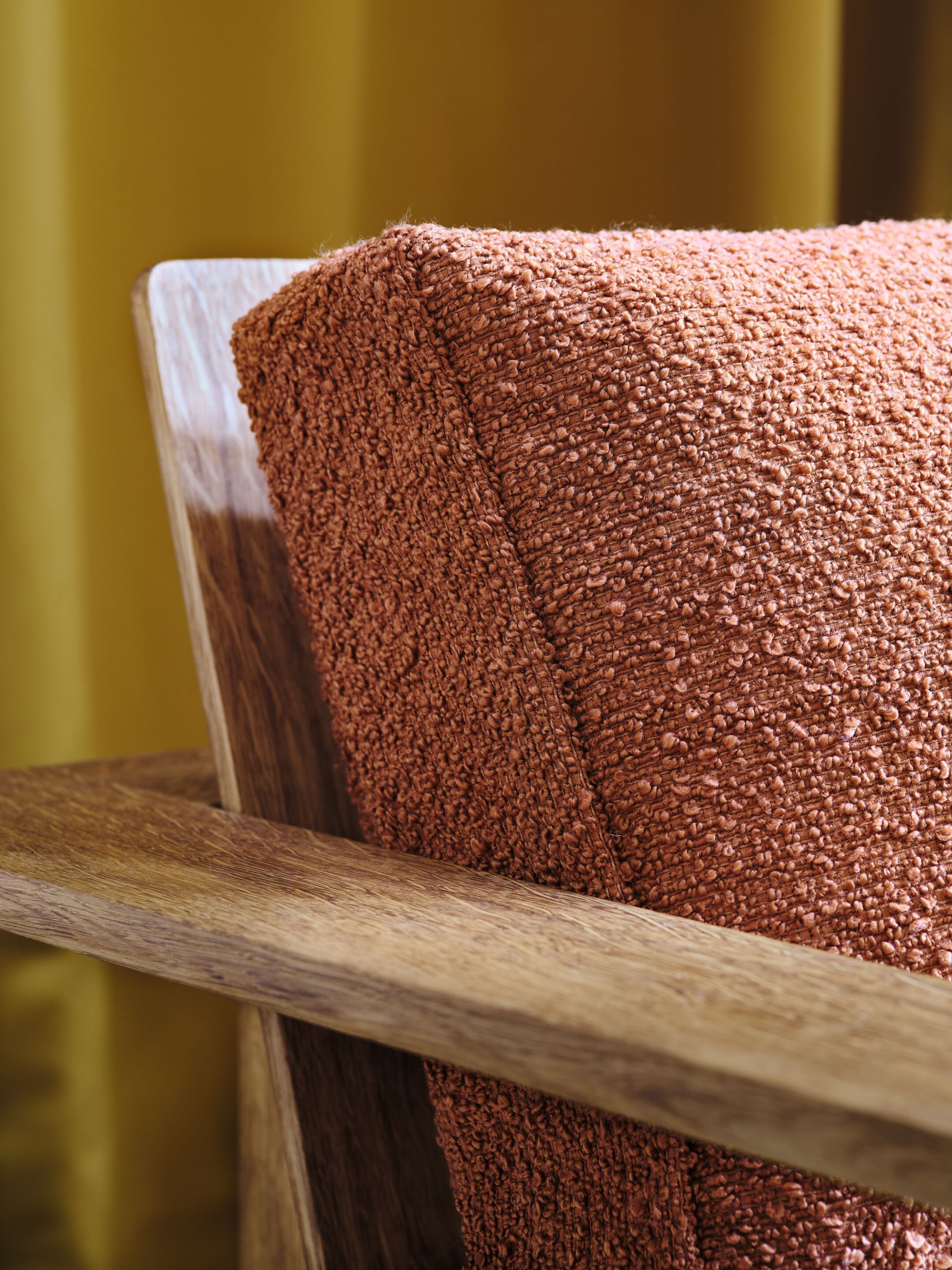 Полиэстер сплошной цвет моющиеся букле ткань Casamance Alpine ARCH-00073974 - Вид №2