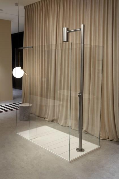 Antonio Lupi Design Напольная душевая стойка из нержавеющей стали с душевой лейкой Shawà Antoniolupi sun-id-1449210 - Вид №10