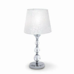 Настольная лампа дизайнерская Filling Step TL1 Small IDEAL LUX ИНТЕРЬЕРНЫЕ 080799 Белый;прозрачный