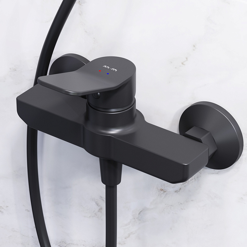 F42885A24 набор 2в1: см-ль д/душа верхний душ d 220 мм ручн.душ 110 мм 1 ф-ция душевая шт AM.PM X-Joy  - Вид №2