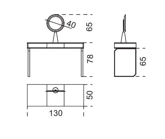 Деревянный и латунный туалетный шкаф Gallotti&Radice Selene ARCH-00084999 - Вид №2