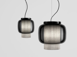 Подвесной светильник из дутого стекла