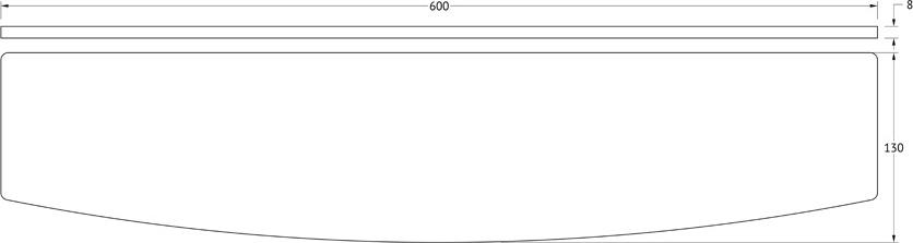 ELU 017 Полка для ELE 033 60 cm ELLUX Ellux - Вид №1