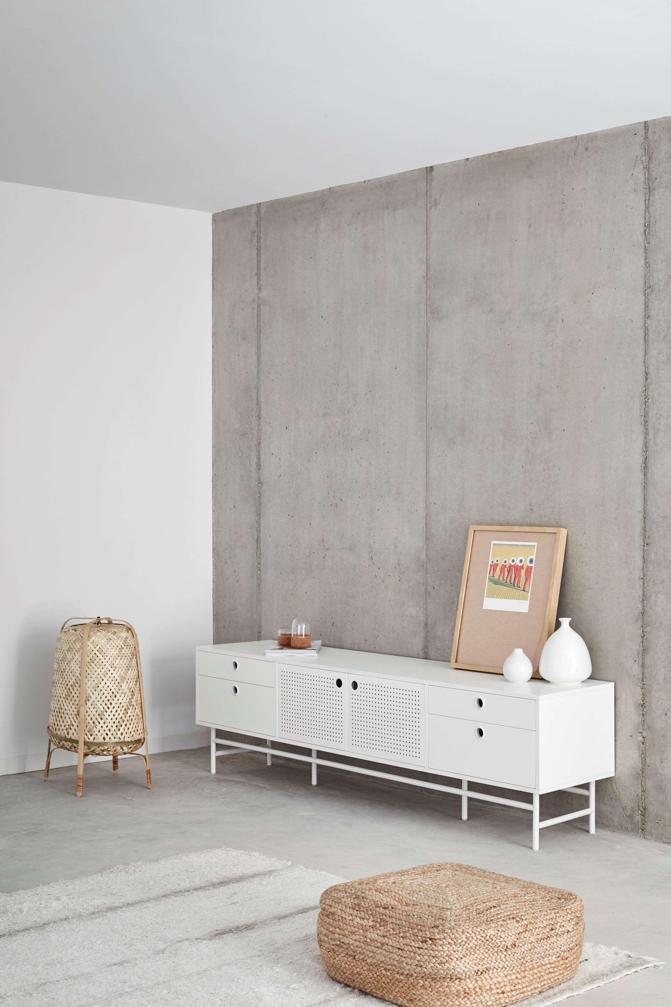 Шкаф для телевизора из МДФ с распашными дверцами и ящиками TEULAT точка ARCH-00150209 - Вид №23