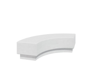 Бетонная скамья без спинки