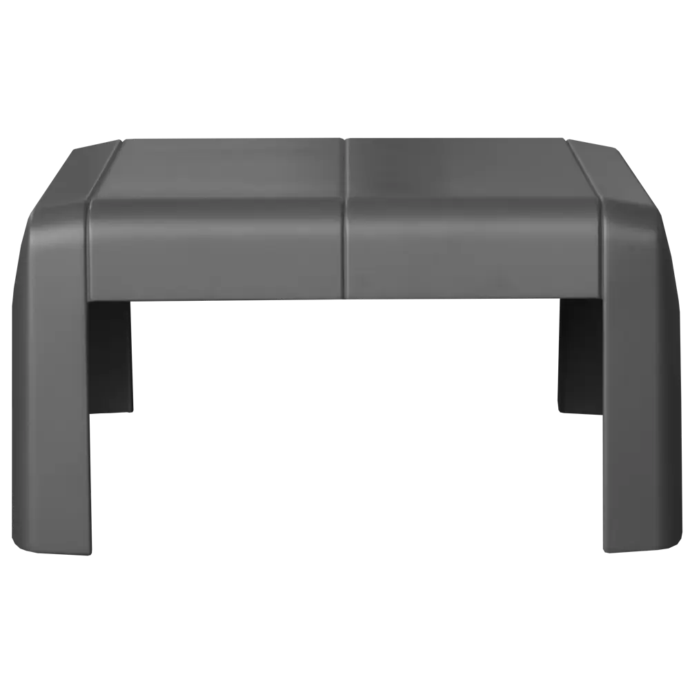 Журнальный столик прямоугольный 21.3-29.5x47.77x43.18 см, темно-серый NATERIAL STLM-2183402 - Вид №1