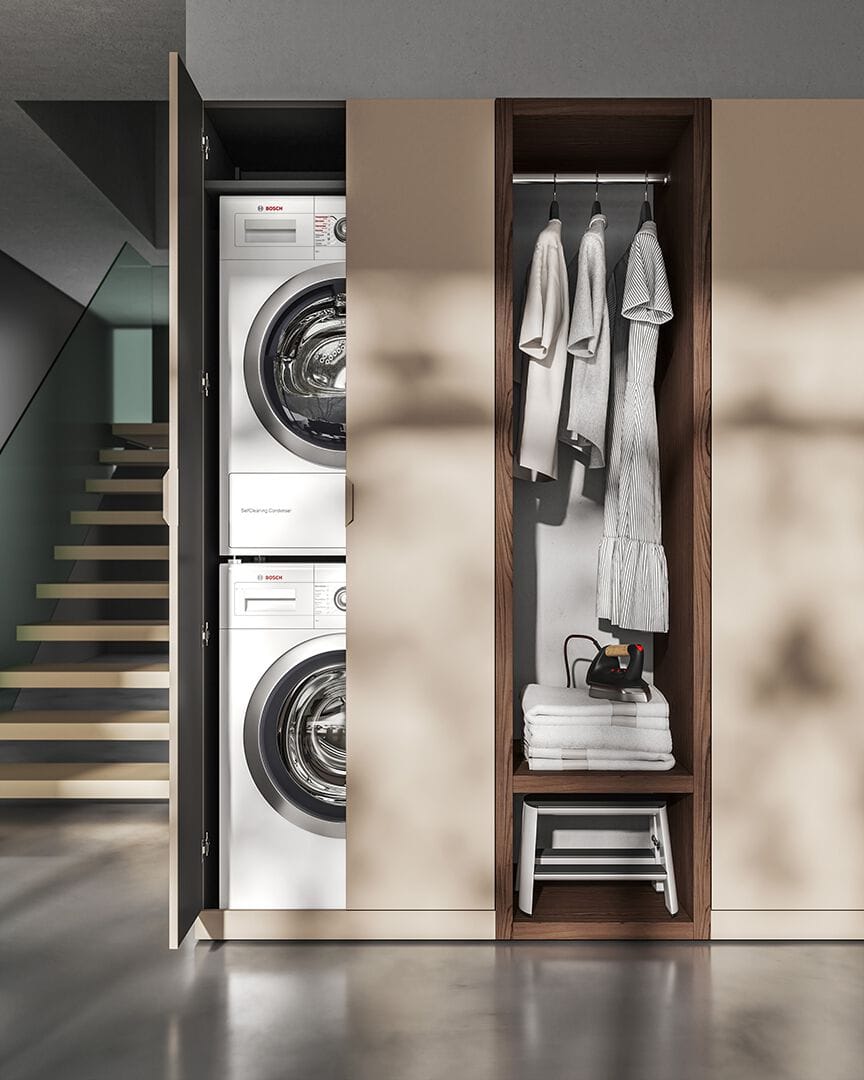 Подвесной шкаф для белья для стиральной машины BMT Kosmo ARCH-00045677 - Вид №2