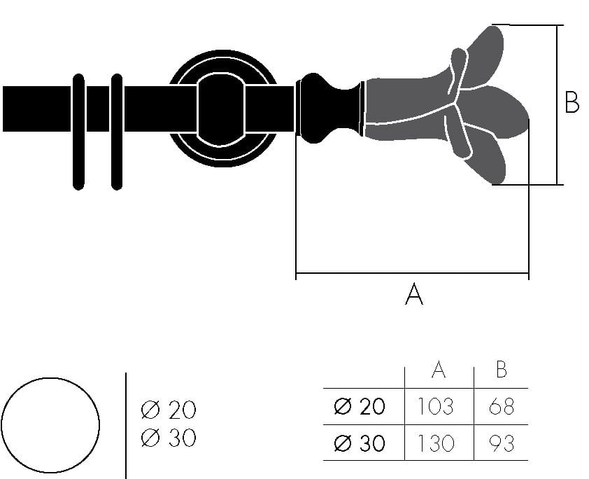 Железный и латунный карниз Frandoli Shiny Glass ARCH-00126459 - Вид №6