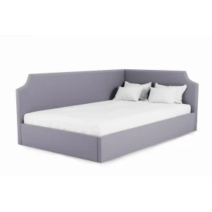 91763999 Кровать Costa Джуниор с подъемным механизмом 170x100x213 см правый угол велюр цвет сиреневый STLM-1500821