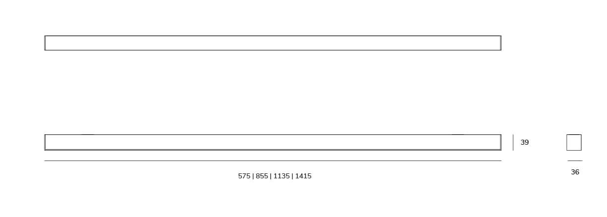 Алюминиевый светодиодный потолочный светильник Exporlux BLADE TE SL ARCH-00001146 - Вид №2