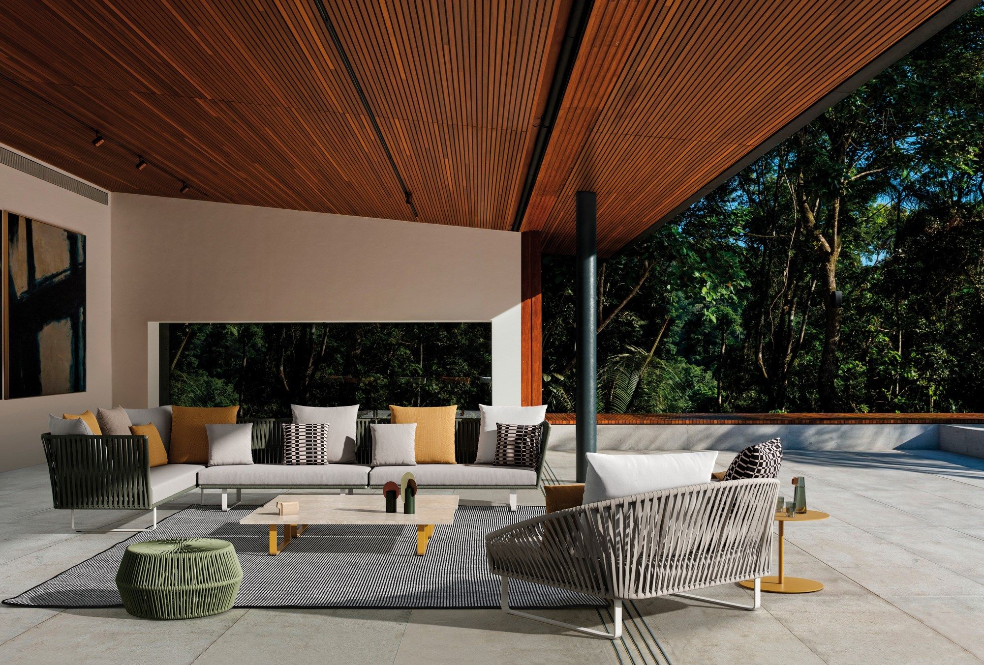 Мраморный садовый столик Kettal Bitta ARCH-00029093 - Вид №4