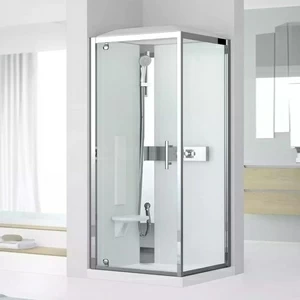 Novellini. Душевая кабина 90x90 GF90 STANDARD с низким душевым поддоном и крышей GLAX 3