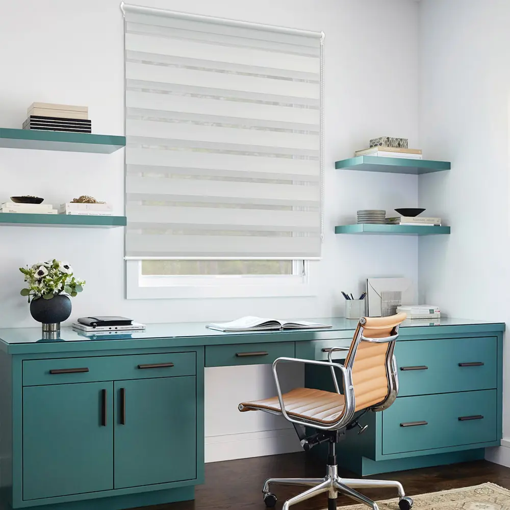 Рулонная штора день-ночь KREAFORTA Peterburg 60x160 см серая 89408606 STLM-1581668 - Вид №5